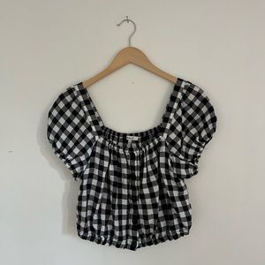 Madewell gingham top